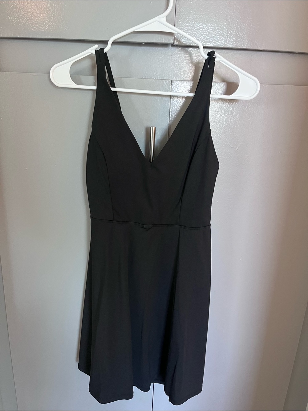 Black Athletic Tennis Dress Size M | Strappy Back | Activewear